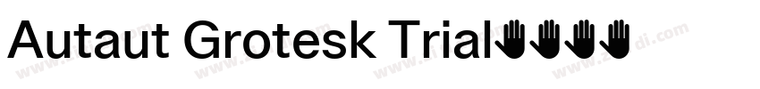 Autaut Grotesk Trial字体转换